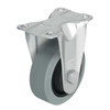 Manufacturer Varies Rgd Plate Caster,Rubber,3-1/2 in.,350 lb B-POEV 89KF-12-SG
