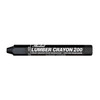 Markal Lumber Crayon, Large Tip, Black Color Family, Clay, 12 PK 80353
