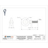 Eye Bolt With Shoulder, 1-2"-13, 1-1-2 in Shank, 1-3-16 in ID, Steel, Plain  U16000.050.0150