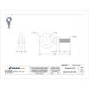 Eye Bolt With Shoulder, 5-16"-18, 1-1-8 in Shank, 7-8 in ID, Steel, Plain  U16000.031.0112