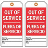 Danger, Hands Off Do Not Operate, 3 in W x 5 3-4 in H, Polyester, 86522,PK10