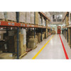 Floor Marking Tape, vinyl, No Legend, Red, 4 in W., 55 mil Thickness  4RR