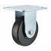 Rigid NSF-Listed Plate Caster,Rubber,4 in., 200 lb.