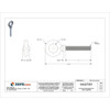 Eye Bolt With Shoulder, 5-8"-11, 4 in Shank, 1-3-8 in ID, Steel, Plain  K2027-4