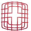 Wire Cage, Steel, Flush Mount, 6 1-8 in W x 7 3-8 in H x 3 3-8 in D, Red  STI-9705-R