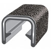 Trim-Lok Edge Trim, 25 ft L,Black, PVC, 3-16 in W 750B2X1-32-25