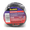 3m ElectricalTape,Black,5ydL,1-1/2inW,PK12 2242-1-1/2X15FT