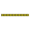 Barricade Tape, No Legend, Black/Yellow, 2 in Wide x 180 ft Length, Vinyl, 4 mil
