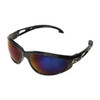 Dakura, Safety Glasses, Anti-Scratch, Blue Mirror Lens, Black Frame, Full-Frame