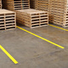 Floor Marking Tape, Polyester, No Legend, Yellow, 4 in W., 8 mil Thickness  104372