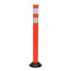 Delineator Post, Polyurethane, High-Intensity Prismatic, 36" Height, 3.5 lb, Orange