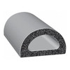Trim-Lok Rubber Seal, D-Shaped, 0.38"W x 100 ft. X1333HT-100