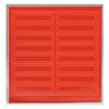 Accuform Hard Hat Label, 1 In. H, 4 In. W, PK16, Legend Style: Blank LHR104RD