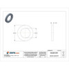 Flat Washer, For Screw Size M24 ,Steel Black Oxide Finish, 5 PK  Z8824