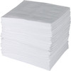 Brady Sorbent Pad, 33 gal, 15 in x 19 in, Oil, White, 100 PK ENV100