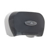 Toilet Paper Dispenser, Horizontal Double Roll, Standard Core, Wall Mount, Smoke