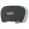 Toilet Paper Dispenser, Horizontal Double Roll, Standard Core, Wall Mount, Smoke  59206