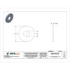 Flat Washer, For Screw Size 1-4" ,Nylon Plain Finish, 40 PK  17W06871