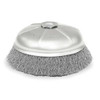 Weiler Crimped Wire Cup Wire Brush, 5", 0.020 " 93400