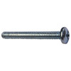 #8-32 x 1-1/2 in Combination Phillips/Slotted Round Machine Screw, Zinc Plated Steel, 100 PK