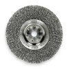 Weiler Crimped Wire Wheel Wire Brush, Threaded Arbor 93002
