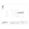 Eye Bolt With Shoulder, 5-8"-11, 3 in Shank, 1-3-8 in ID, Steel, Plain  K2027-3