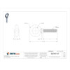 Eye Bolt With Shoulder, 5-8"-11, 3 in Shank, 1-3-8 in ID, Steel, Plain  K2027-3