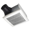 Ceiling Bathroom Fan, 110 cfm cfm, 4 in Duct Dia., 120V AC, Without Light