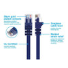 Monoprice Patch Cord,Cat 6,Booted,Purple,5.0 ft. 3431