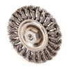 Weiler Twist Wire Wheel Wire Brush, Threaded Arbor 96274