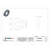 Flat Washer, For Screw Size M8 ,Steel Black Oxide Finish, 10 PK  Z8808