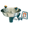 Plumbed Eyewash, Wall Mount, Plumbed, 6 11-12 in H., 15 2-3 in W  G1814