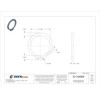 External Retaining Ring, Steel, Black Phosphate Finish, 5 PK  SHR-150ST PA