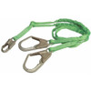 Manyard(TM) HP Shock Absorbing Lanyard, 6 ft. Length, Snap Hook, Steel, 1 Leg(s)  219TWRS-Z7/6FTGN