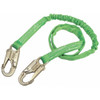 Manyard(TM) HP Shock Absorbing Lanyard, 6 ft. Length, Snap Hook, Steel, 1 Leg(s)  219TWRS-Z7/6FTGN