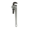 18" Aluminum Straight Pipe Wrench, Serrated, Tether Capable, 2-1/2" Jaw Capacity