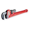 Ridgid 10" Heavy-Duty Straight Pipe Wrench, 1-1-2" Pipe Capacity, Red 31010