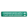 Brady Pipe Mrkr,Condenser Water Supply,4to6 In 4041-D