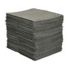 Brady Sorbent Pad, 20 gal, 15 in x 19 in, Universal, Gray, Polypropylene MRO300