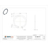 Internal Retaining Ring, Steel, Black Phosphate Finish, 40 mm Bore Dia.  DHO-40ST PA