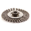 Weiler Twist Wire Wheel Wire Brush, Threaded Arbor 94260