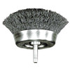 Weiler Crimped Wire Cup Wire Brush, Stem, 1-3/4" 90116