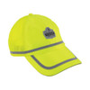 Ergodyne Baseball Hat,Hi-Vis Lime,Universal 23239