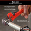 Ridgid 6" Heavy-Duty Straight Pipe Wrench, 3-4" Pipe Capacity, Red 31000