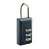 Master Lock Luggage/Briefcase Padlock,Brass,Side,PK2 646T