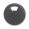 Master Caster Grommet,Desk,3 1/8 In Dia,1 1/8 In H,Blk 00203