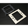 Legrand Device Plate,Gray,Steel,Plates G4047C-2