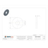 Fender Washer, For Screw Size M4 ,Steel Zinc Plated Finish, 100 PK  M38210.040.0001