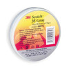 Vinyl Electrical Tape, 35, Scotch, 3/4 in W x 66 ft L , 7 mil thick, Gray