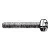M6-1.00 x 10 mm Phillips Fillister Machine Screw, Zinc Plated Steel, 100 PK